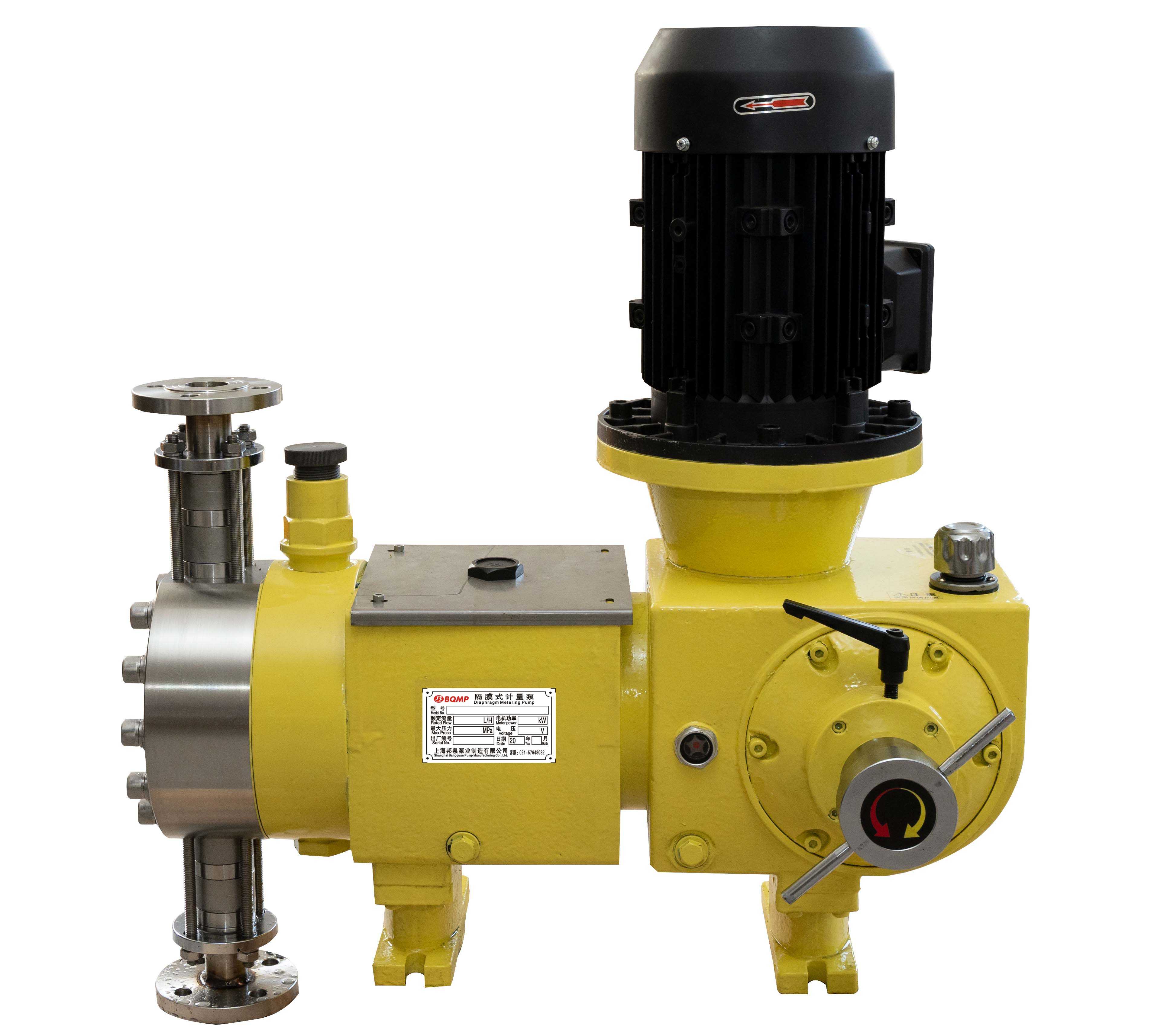 JYM5.0-1600/0.6 PVC_304_316不銹鋼液壓隔膜計量泵 邦泉泵業